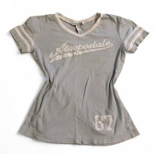 Vintage Y2K Aeropostale light blue baby Graphic Tee